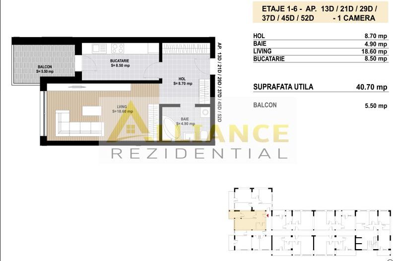 Garsoniera decomandata | 45 mp - Grand Arena - - Poză 6