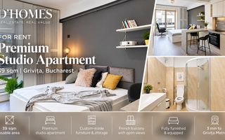 For Rent | Premium Studio Apartment | 39 sqm | Grivița - Poză 1