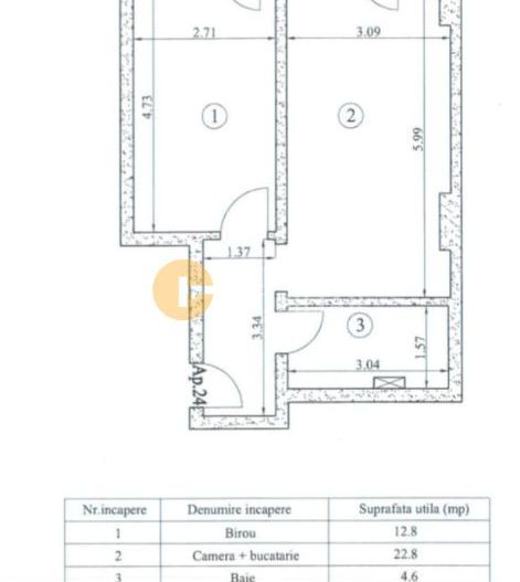 Apartament 2 camere, mobilat și utilat lux, Royal Town Copou - Poză 8