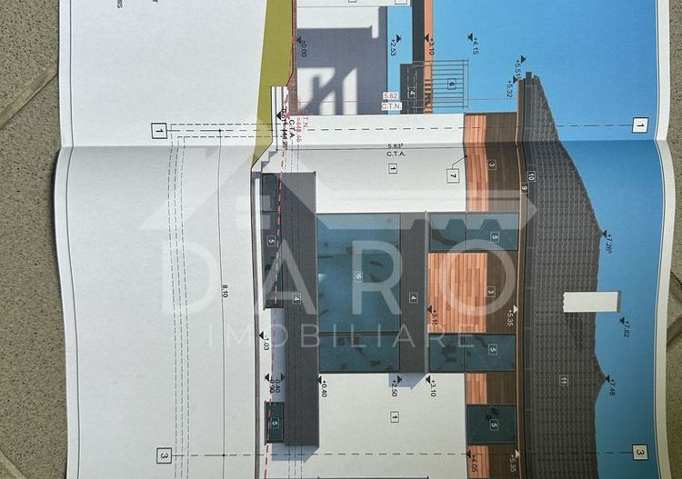 Teren 550 mp Platoul Cornesti cu autorizatie de construire casa - Poză 2