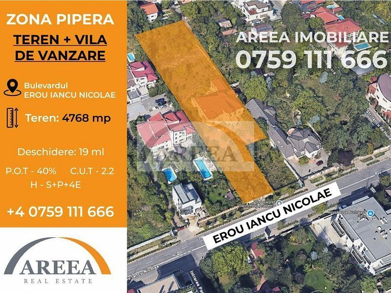 Teren 4768 mp cu deschidere la Erou Iancu Nicolae - Poză 2