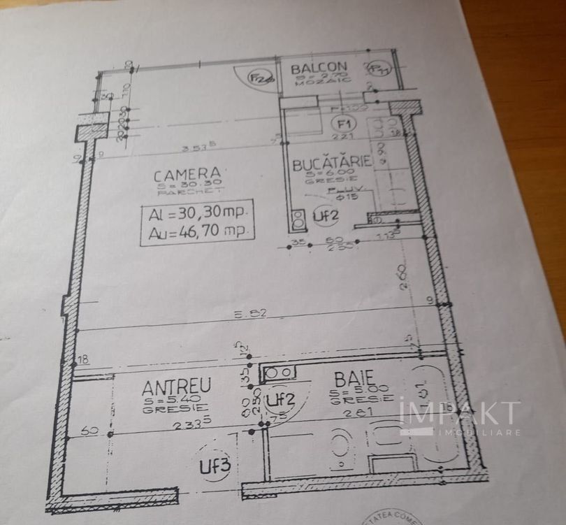 Vanzare apartament cu 1 camera in zona Piata Marasti! - Schiță 9