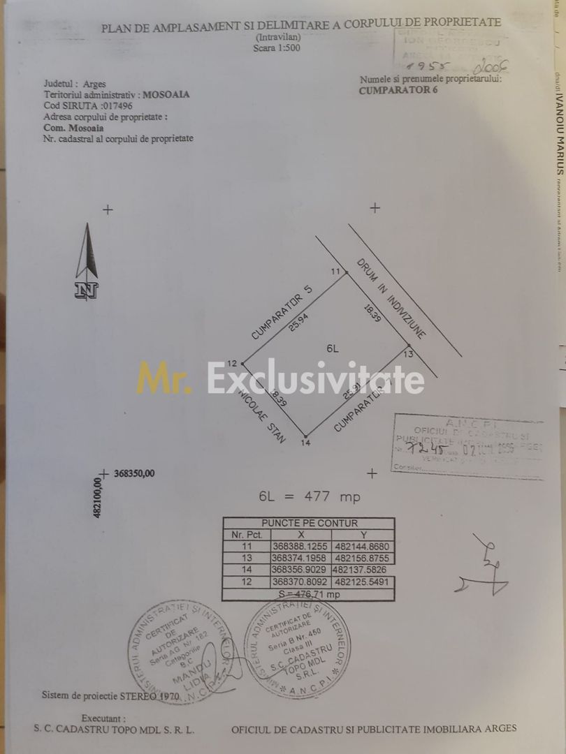 Parcele teren intravilan Mosoaia , str Piscul Priboi- Arges! - Poză 3
