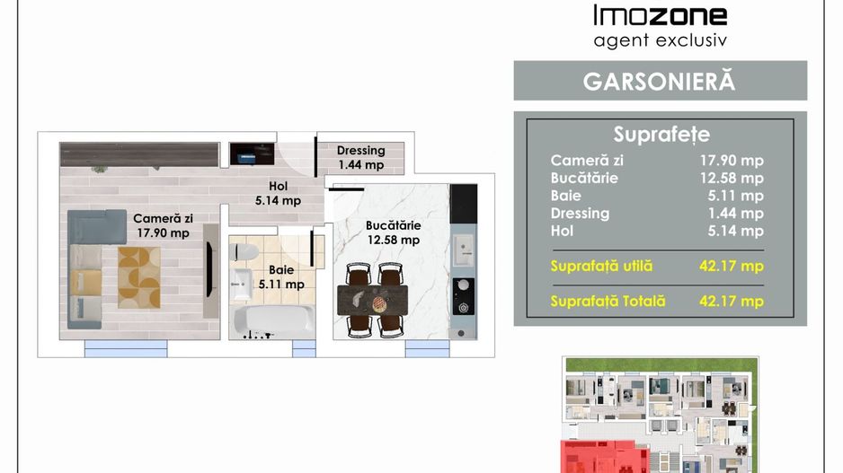 Metrou Pacii | Militari | 2 Camere | 55 mp Utili |  Balcon | Bucatarie Inchisa - Poză 2