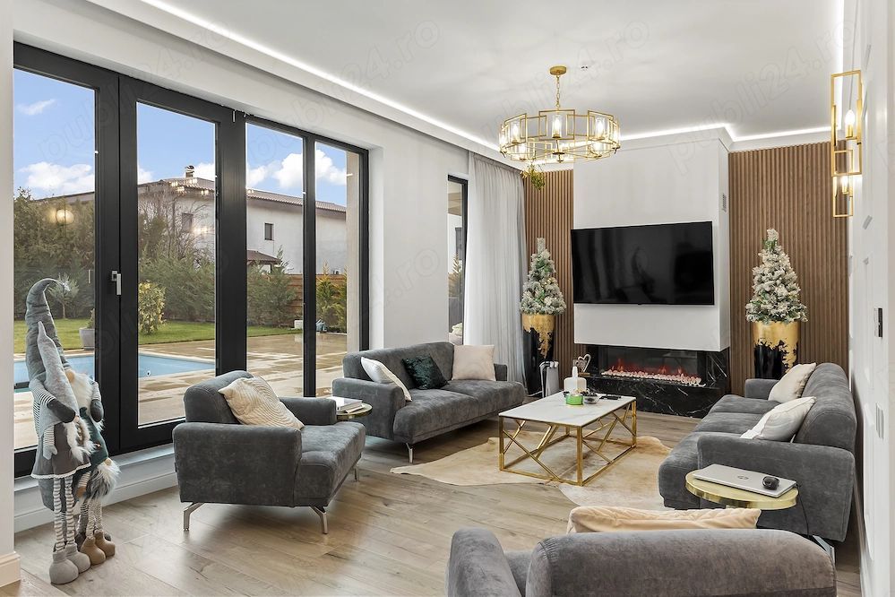 Vila eleganta de vanzare | piscina si garaj dublu | Paradisul Verde - Poză 2