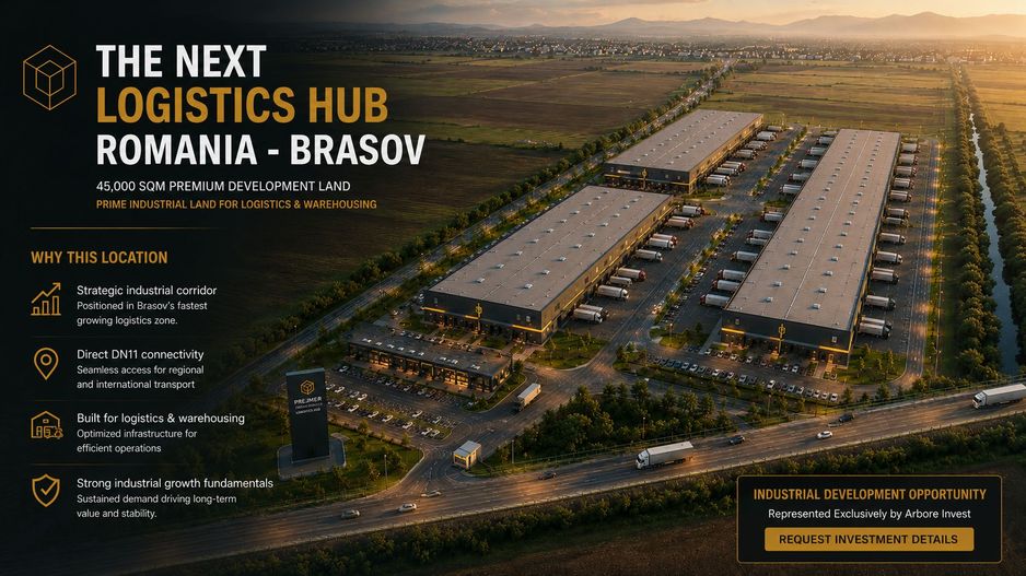 Industrial Land for Sale ROMANIA - BRASOV  | 45,000 sqm - Poză 1