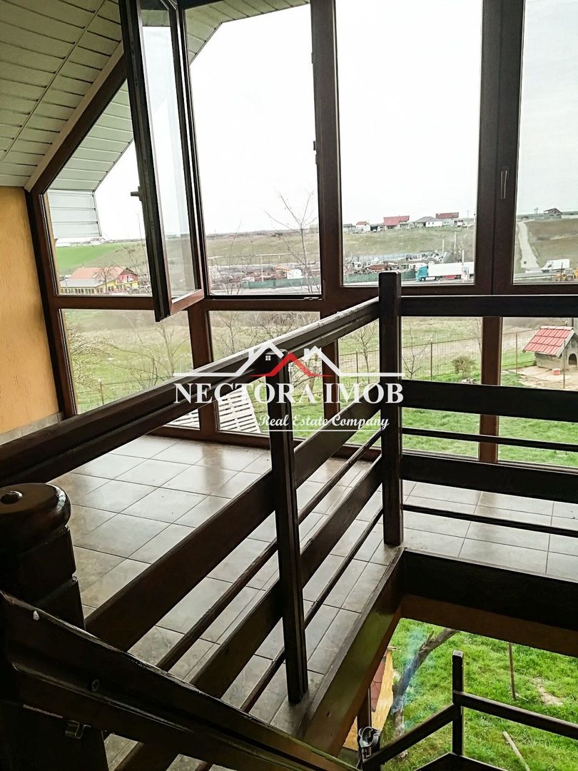 Casa cu etaj 5 camere, 3 bai, 137 mp utili + 961 mp teren, LES,utilata - Poză 11