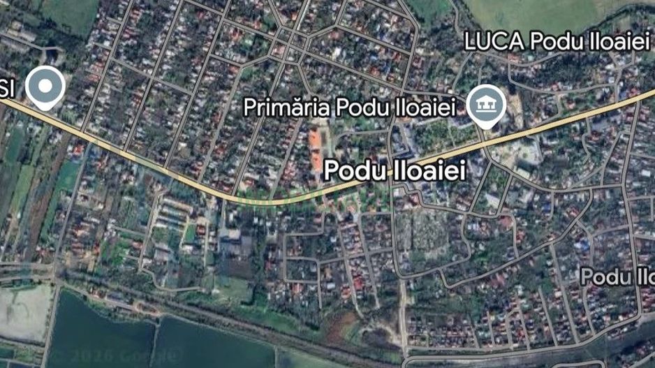 Teren intravilan 976 mp, Podu Iloaiei, Str. Nicolae Iorga – Utilități complete, stradă asfaltată - Poză 1