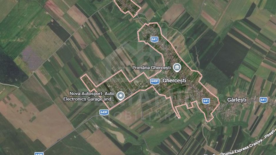 Teren intravilan Ghercesti 526mp-curent-apa-gaze-strada 11m latime - Poză 2