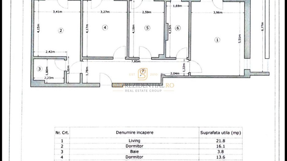 Apartament premium cu 3 camere, suprafață generoasă și loc de parcare - Poză 19
