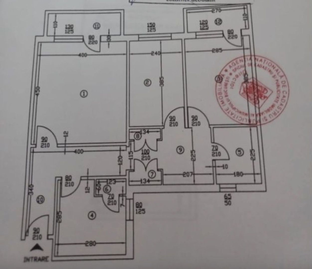 Apartament 3 camere bloc anvelopat Valea Ialomitei Drumul Tabere - Schiță 7