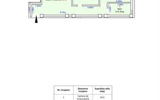 Apartament cu 3 camere pe Octavian Goga, Selimbar- parter inalt - Poză 3