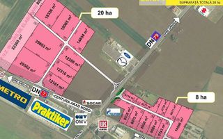 Teren extravilan industrial cu expunere potențiala Centura Arad - Poză 1