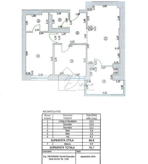 COM 0% I Cortina North | Apartament 3 Camere | Finisaje Lux I 199k PJ - Poză 2