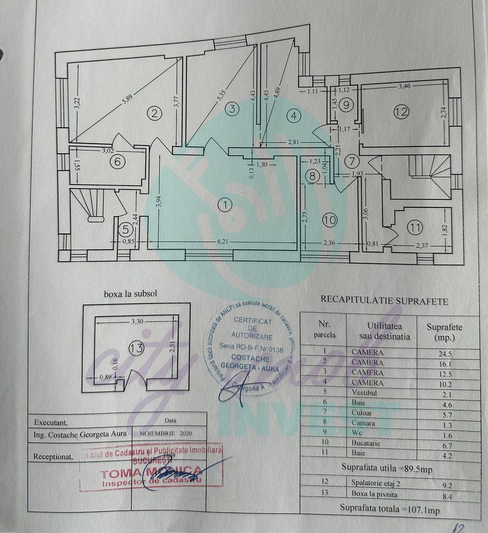 4 camere de aprox 100 mp - ART DECO - Poză 7