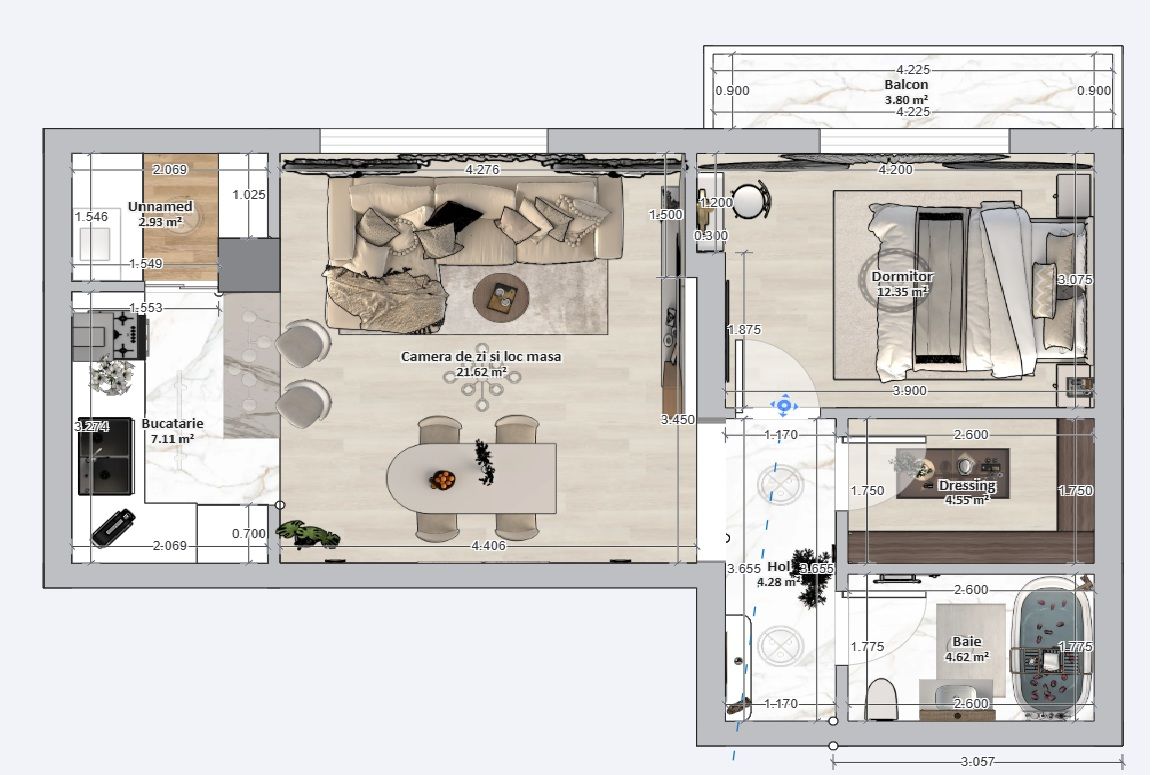 Apartament de vanzare 2 camere | Bragadiru Cartierul Latin Ghencea - Poză 8