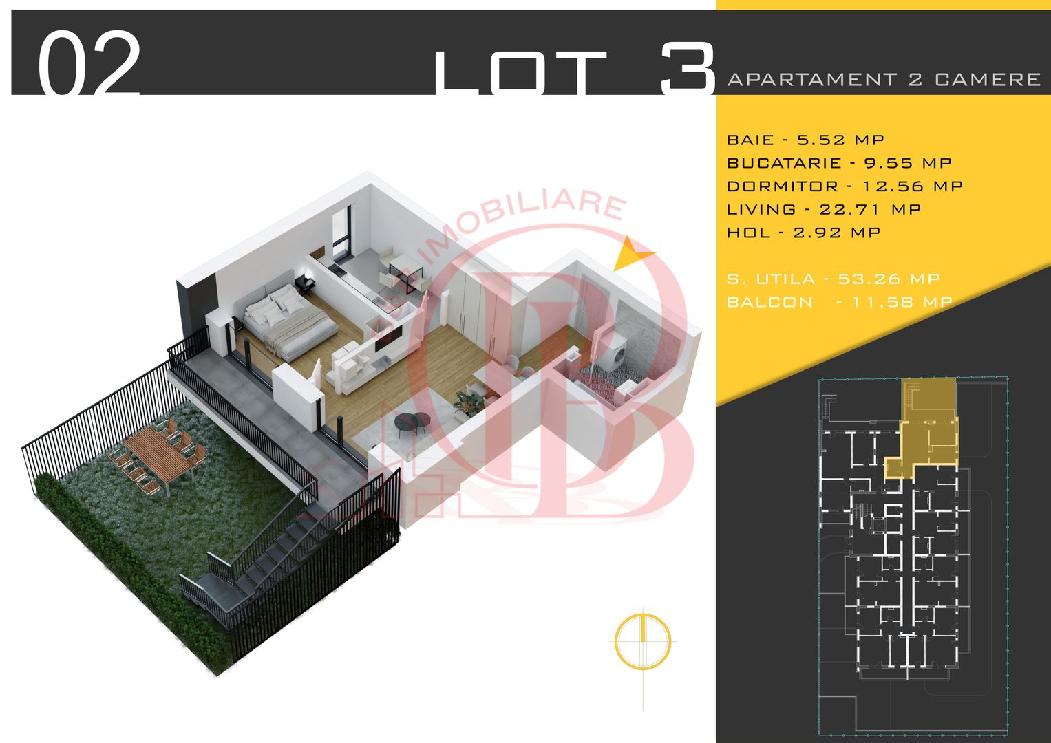 2 camere cu gradina Titan Pallady  Metrou Nicolae Teclu - Schiță 1