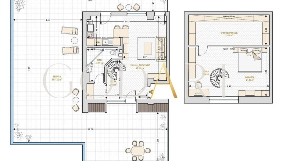 Duplex exclusivst | Ready to move in | Mobilat | Utilat - Schiță 14