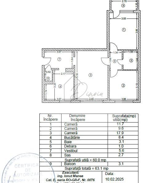 COMISION 0% I 3 camere 1 Decembrie 1918 - Salajan I metrou - Poză 2