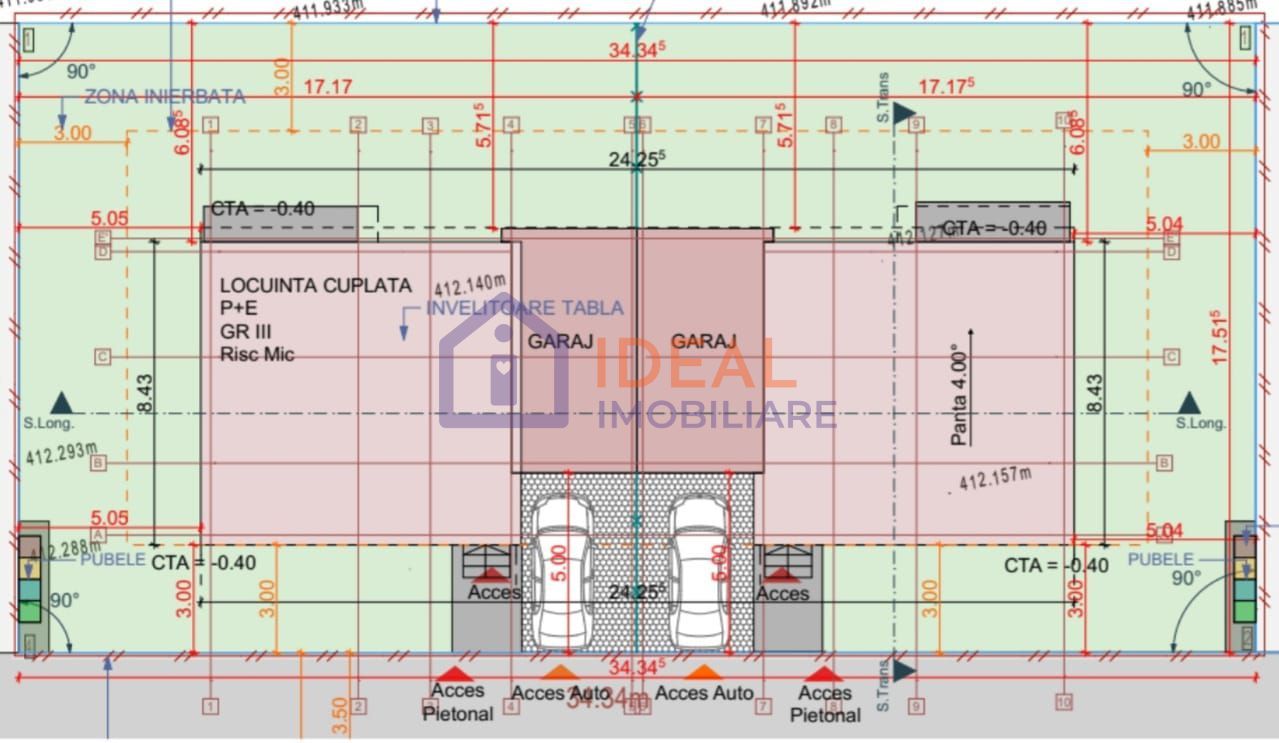 Casa Moderna cu 4 camere si garaj, in zona Trifoiului - Schiță 9
