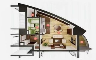 Apartament tip studio 45mp ,balcon, semifinisat,  West Tower ,zona Manastur - Poză 2