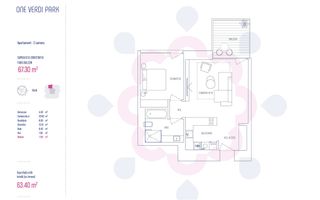 OFERTA Vanzare 2 camere | ONE Verdi Park | Finalizat | Comision 0! - Schiță 10