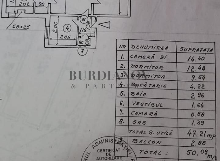 Apartament cu 3 camere - Metrou Nicolae Grigorescu - 50.9 mp total - Poză 3