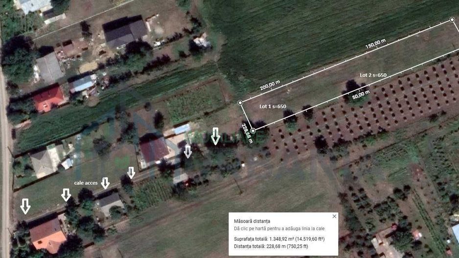 Teren intravilan de 1300 mp în sat Popricani, comuna Popricani, județul Iași - Poză 1
