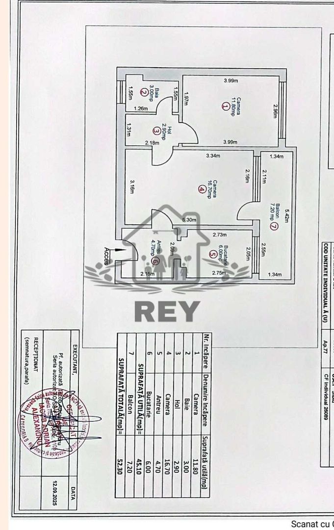 Proprietar - vand apartament 2 camere Sibiu-Bd.Mihai Viteazul - Poză 8