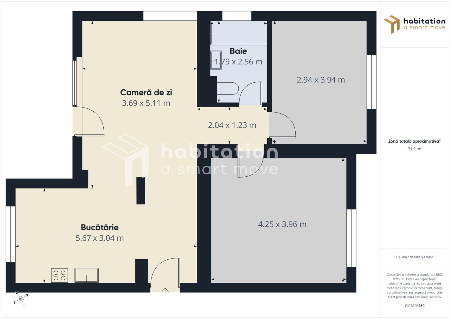Apartament cu 3 camere, spațios, curte proprie,  Dumbrăvita - IKEA - Poză 29