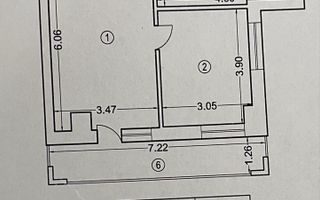 2 camere | Bd. Timisoara | Bloc 2023 | 50 mp utili - Schiță 8