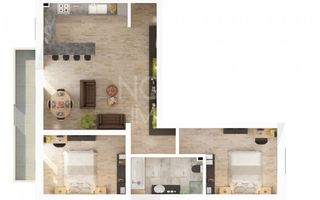 Apartament 3 camere, 2 bai + camara - Str. Doamna Stanca - Poză 5