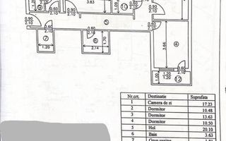 vand apartament 4 camere decomandat, etaj 3/9 Metrou Lujerului - Poză 9