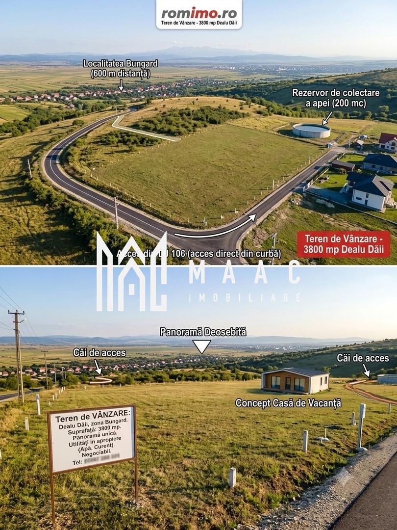 Teren extravilan agricol 3.800 mp | Bungard | 3 căi de acces - Poză 2