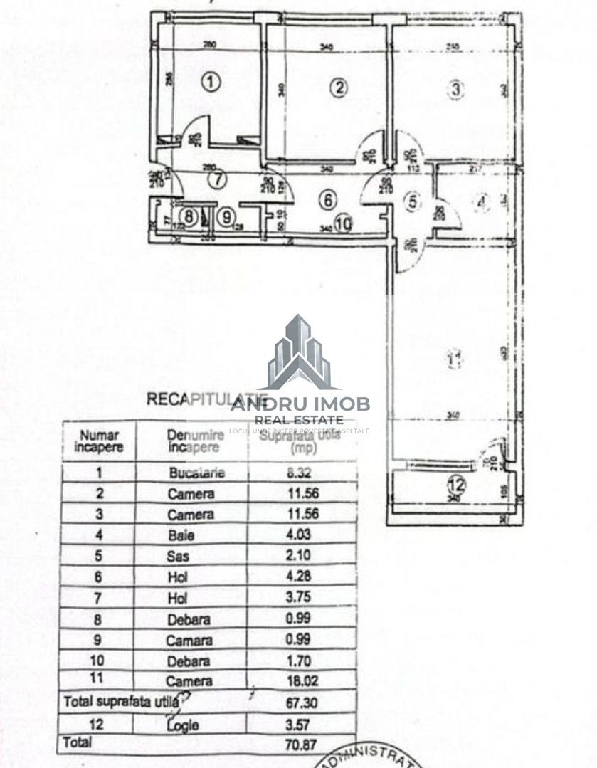 Apartament 3 Camere Decomandat, etaj 2/10 – Grand Arena/Turnu Măgurele - Poză 16