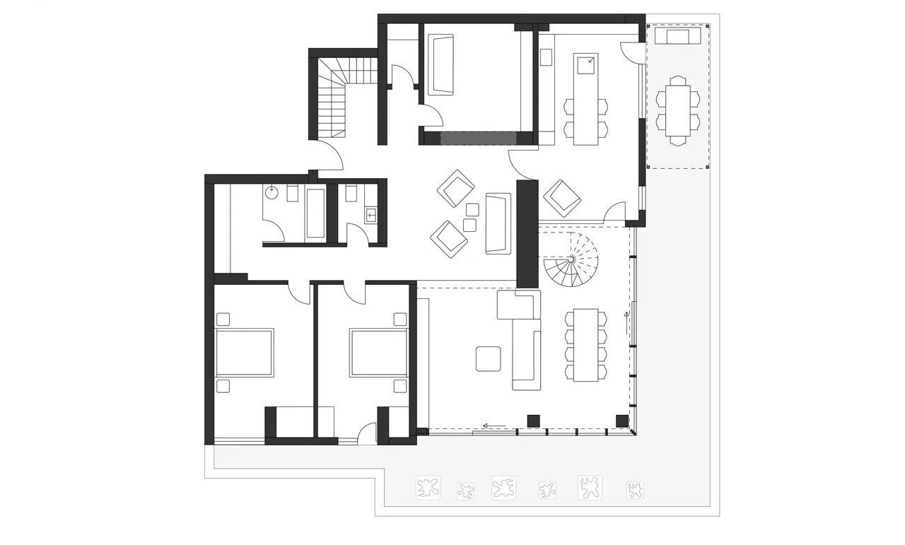 Penthouse de inchiriat Floreasca 4 camere 3 terase doua niveluri - Poză 13