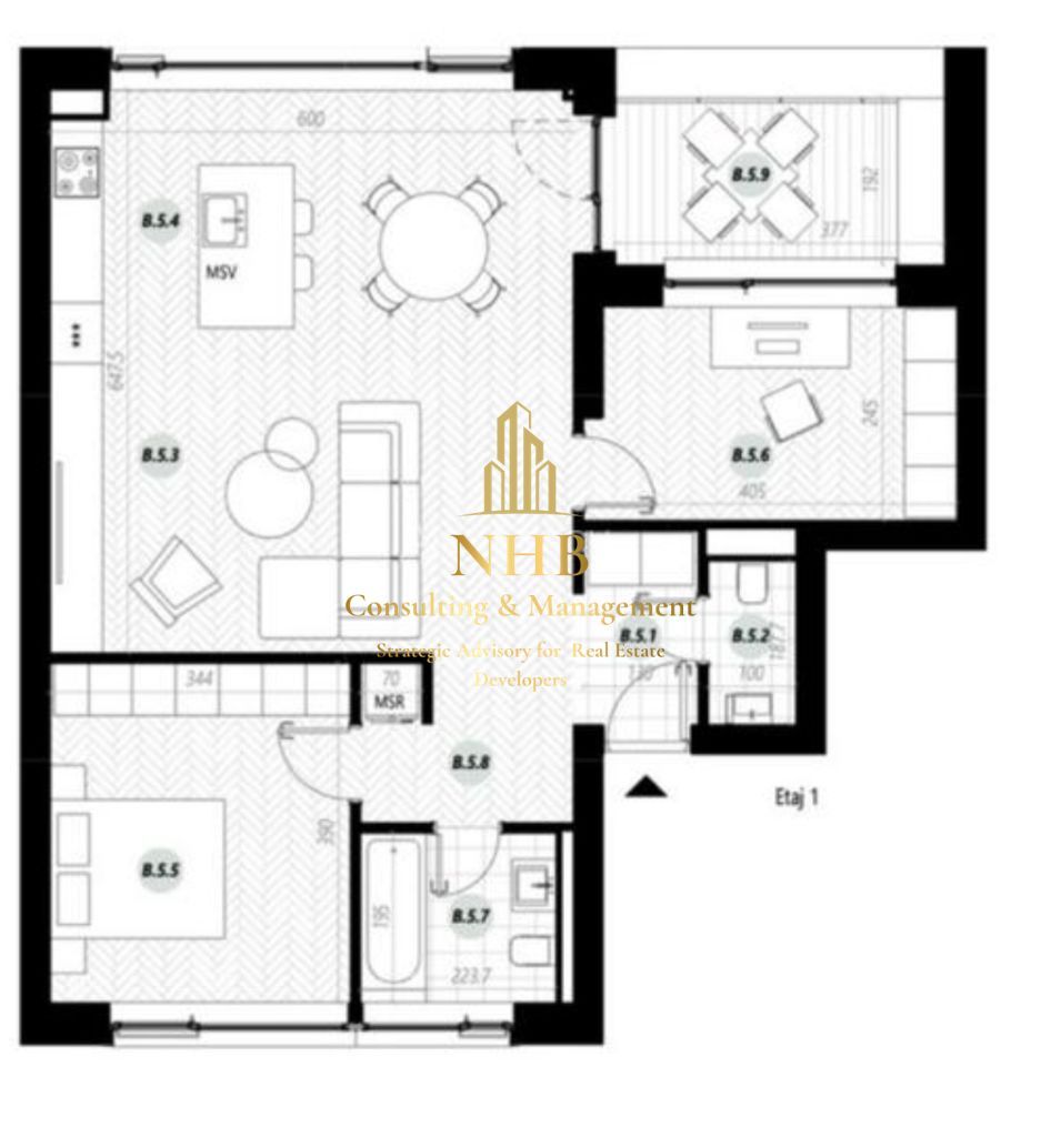 Apartament de ichiriat -3 camere-Catted Family-Pipera - Poză 7
