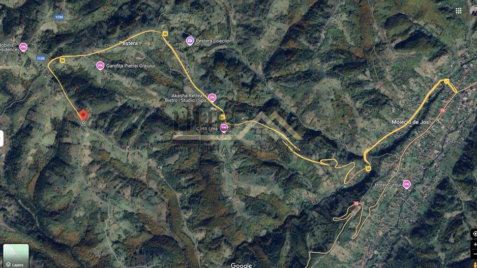 Teren Moieciu zona Pestera cu PUZ si utilitati | 4.649mp - Poză 7