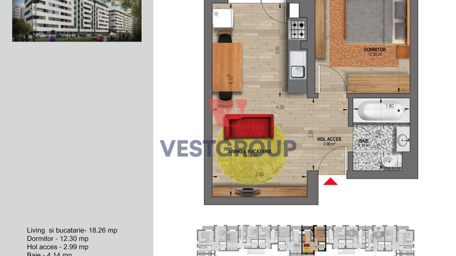 Apartament 2 Camere Weiner Residence Militari Direct Dezvoltator - Poză 3