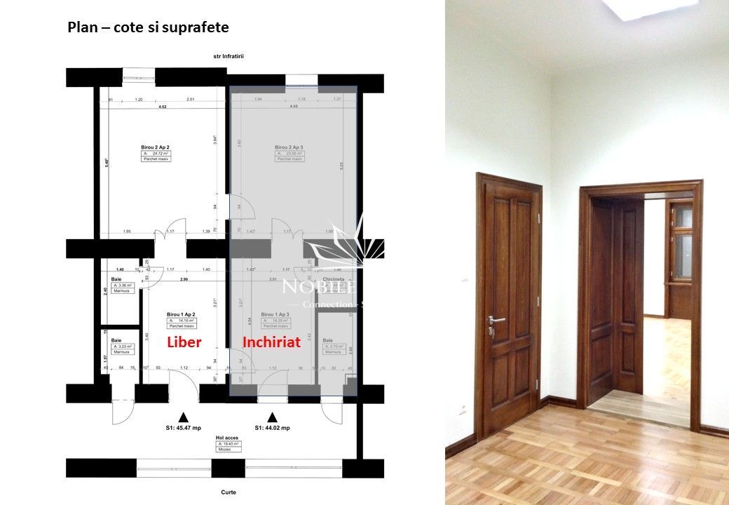 SAD - Spatiu de birouri de 45mp pe Take Ionescu - langa ISHO - Poză 9