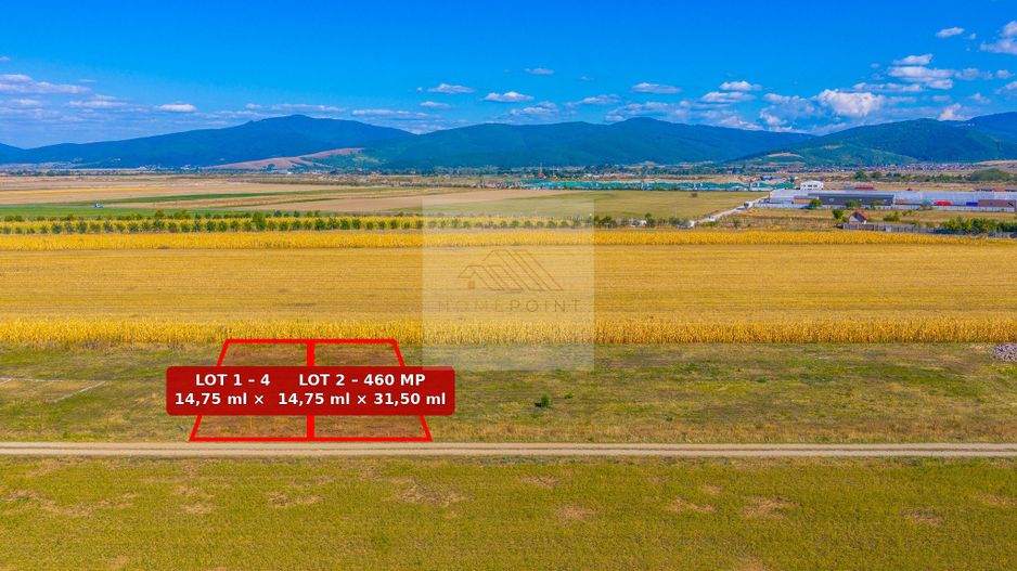 Teren 460 mp în Tărlungeni–Carpinis | Posibilitate extindere la 920 mp - Poză 1