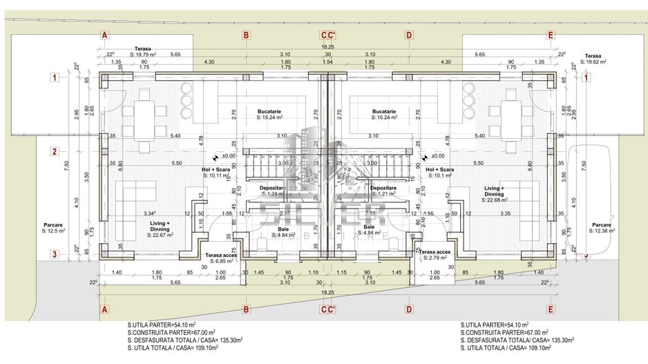 Case  tip duplex in zona centrala Gilau. - Poză 5