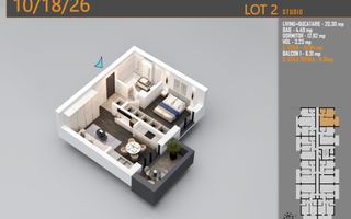 AP. 2CAM. LIVING OPEN-SPACE / INVESTITIE. PALLADY-METROU N TECLU! - Poză 5