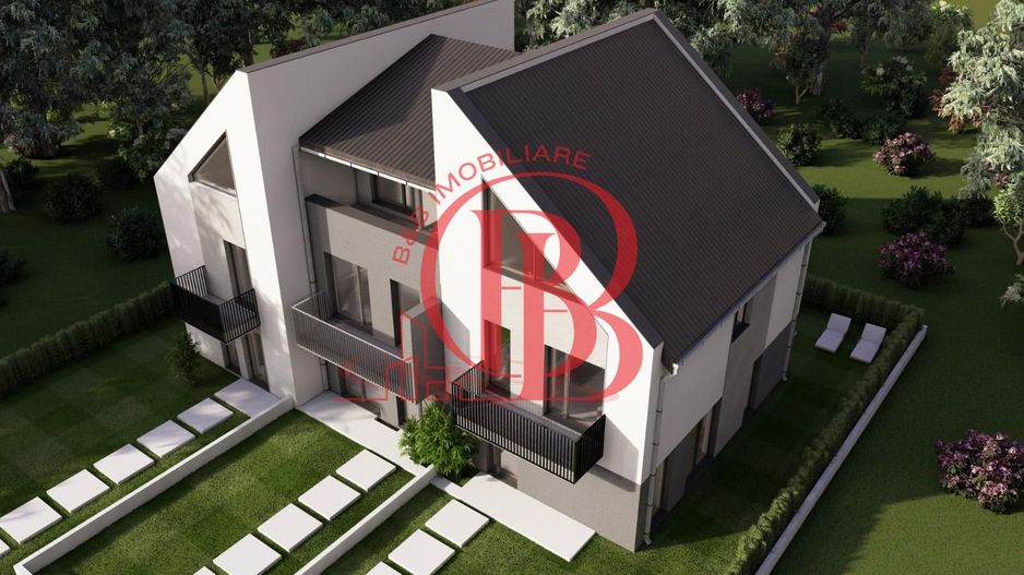 Vilă Triplex 4 Cam Arhitectură Modernă- Grădină Individuală -Panouri solare - Poză 1