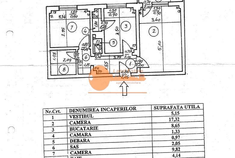 2 camere Mosilor ( bloc 1981- 6 minute de metrou ) - Poză 1