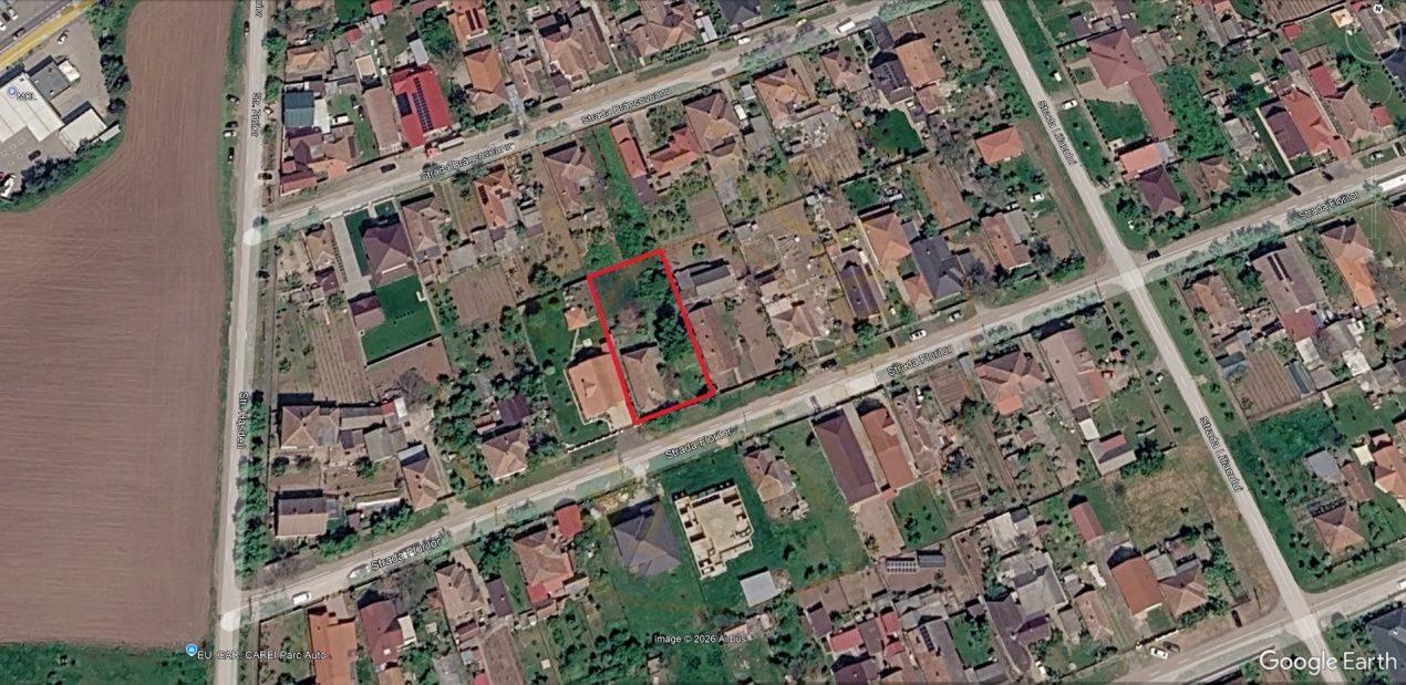 Casă 3 camere, Teren 1036 mp Front 22 m - Str. Florilor 46 - Carei - Poză 19