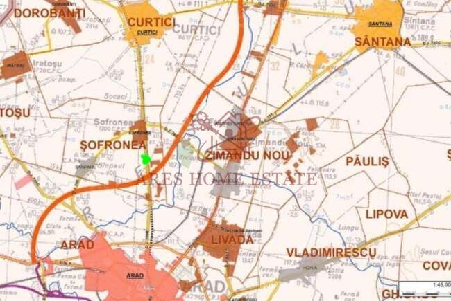 Teren strategic pentru investiție – 5014 mp, Sofronea, Arad. - Poză 7