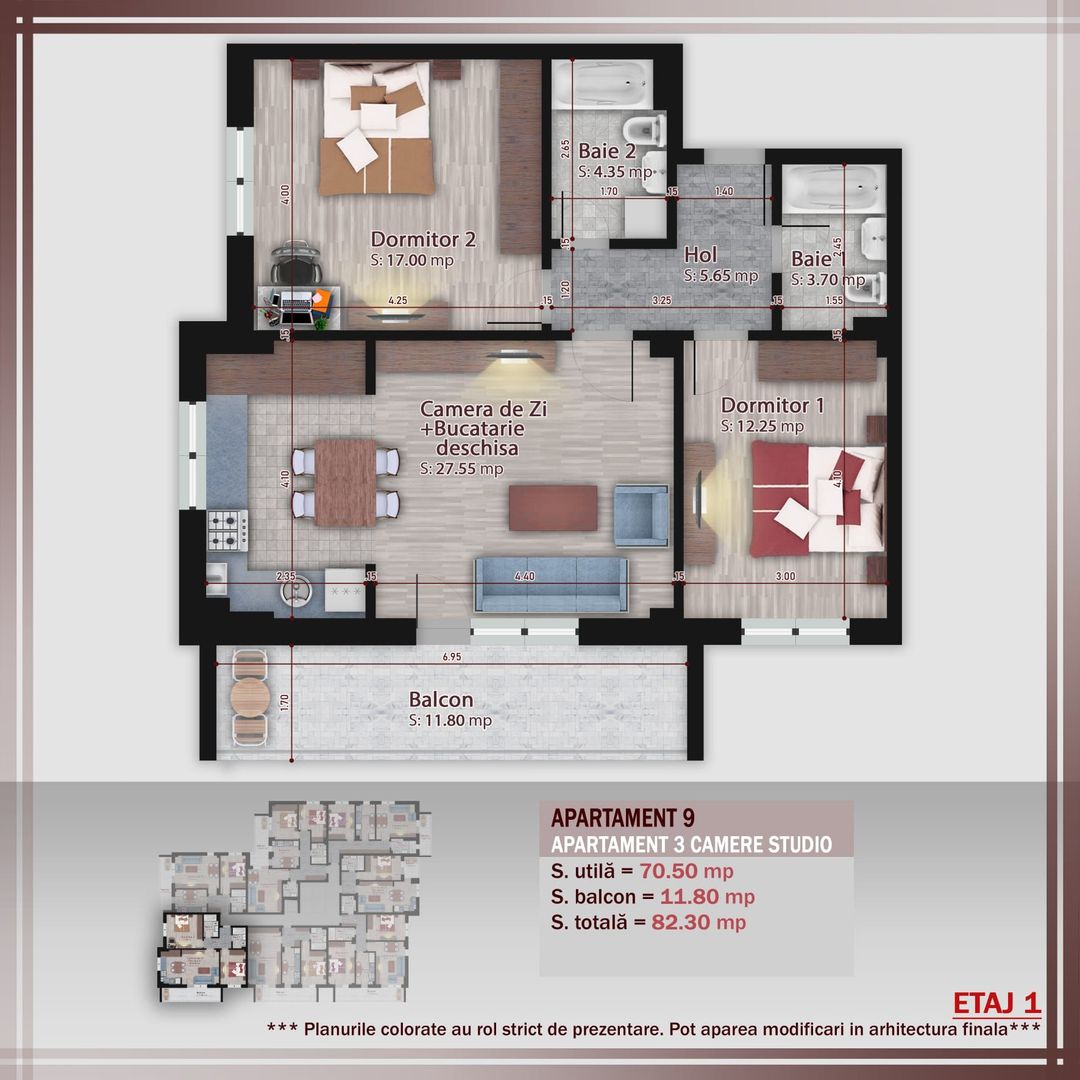 AP. 3CAM. OPEN SPACE-IDEAL LOCUINTA / INVESTITIE. PRET PROMO! - Poză 2
