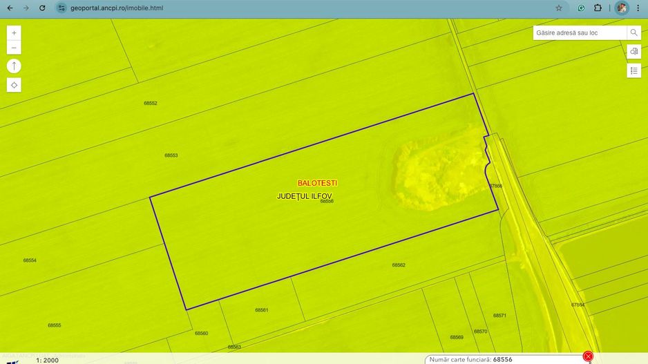 Teren intravilan cu destinatie rezidentiala 55.515 mp Balotesti - Poză 4