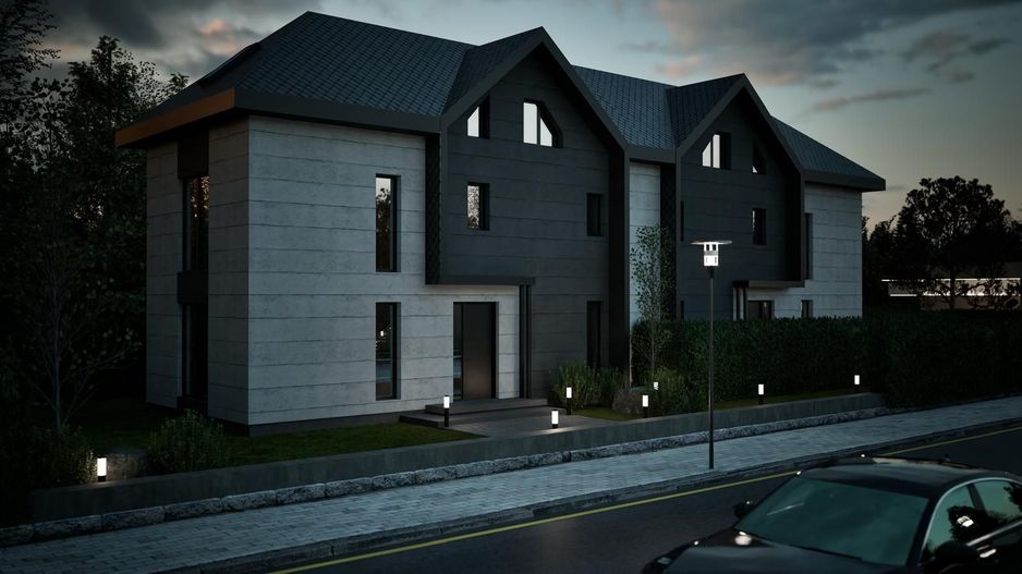 vila 5cam-indiv la calcan-perete propriu/centru Popesti Leordeni - Poză 1